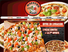 Tablet Screenshot of pizza-maestro.fr